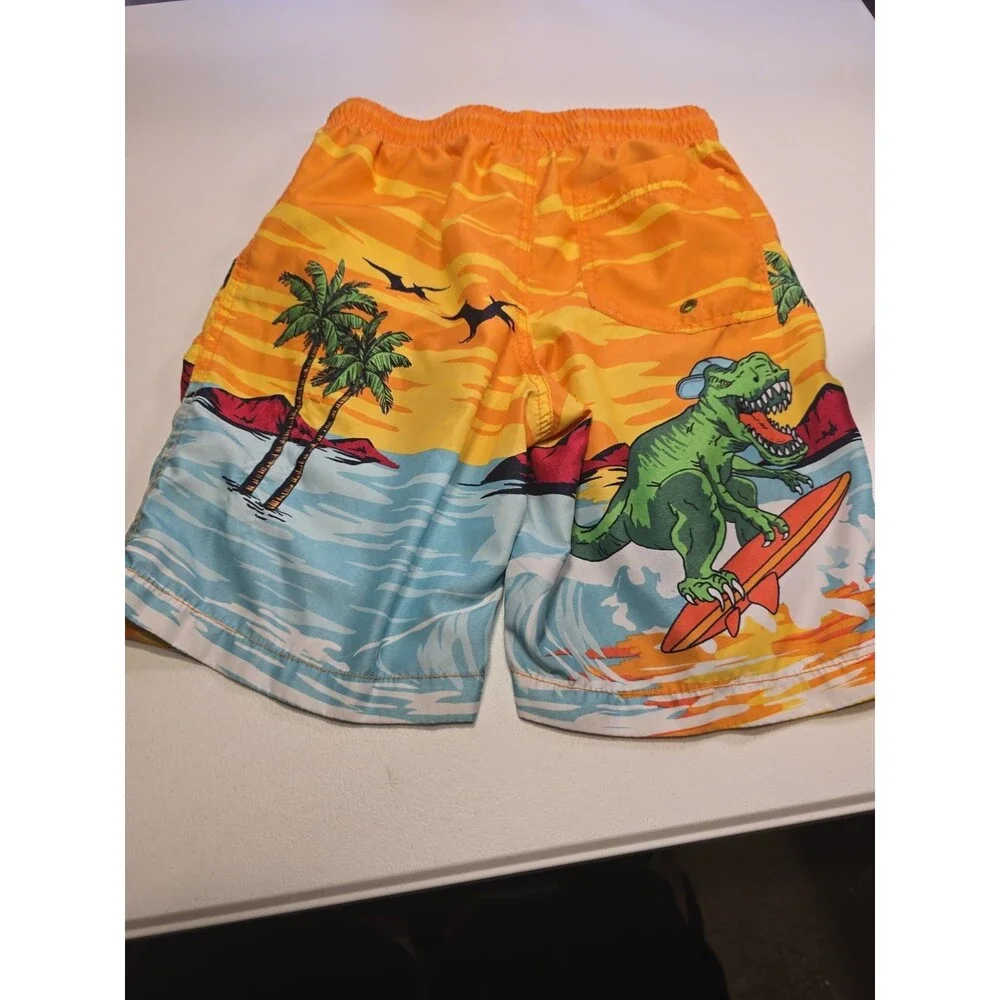 Old Navy Boys L 10-12 Bathing Suit, Surfing T. rex